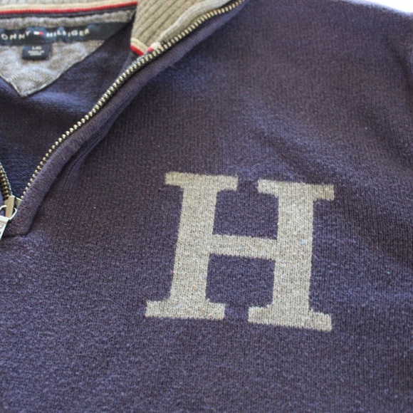 TOMMY HILFIGER SIGNATURE QUARTER ZIP - Picture 6 of 7
